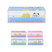 Trade Shop - Decorazione Trasparente A Forma Rettangolare Con Figurine Liquido Ornamenti Regalo 73798 -