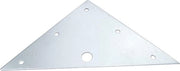 Montaggio angolare perforato - 25 pezzi - acciaio zincato - piatto di connessione triangolare - 100x100x140x1mm