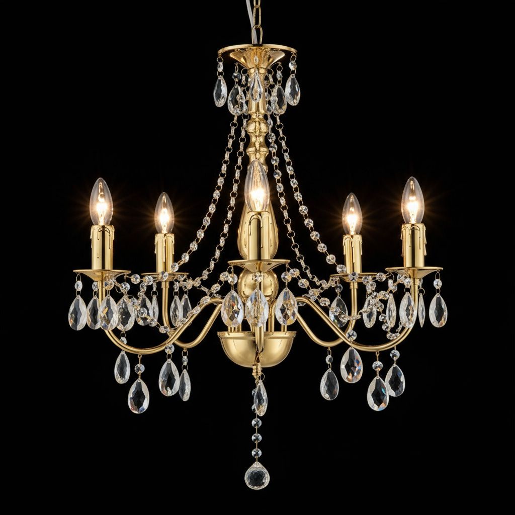 Lampada Da Soffitto Ebt015-5cp Gold