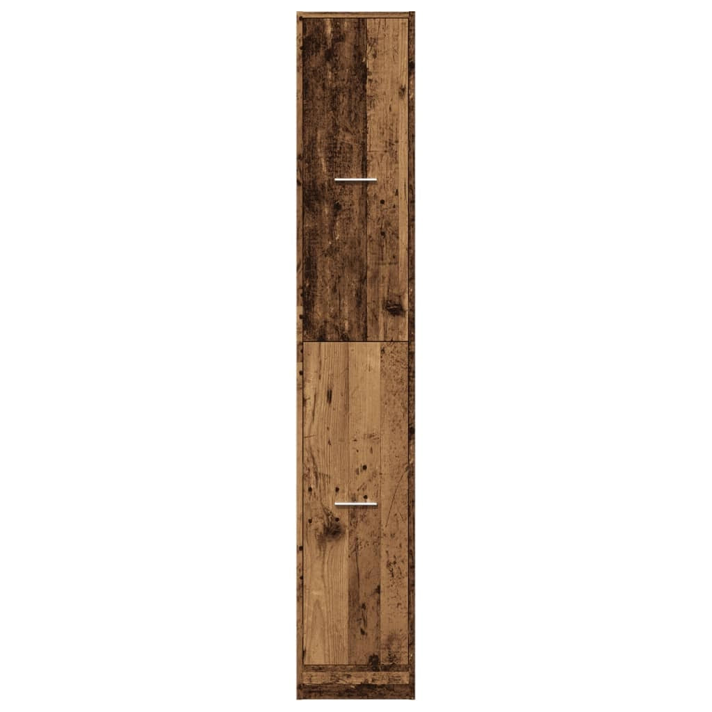 Mobiletto da farmacia vintage pratico 30 x 41 x 174,5 cm legno composito finitura effetto legno anticato 02_0055656