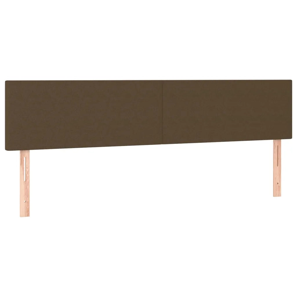 Testiera Marrone Scuro 160x5x78/88 cm in Tessuto 345807