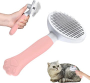 Borsetta Ergonomica per Gatti e Cani con Sistema di Pulizia a Un Click per Animali con Coda Corta e Lunga (Rosso)
