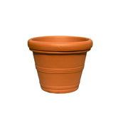 Garden Italia Vaso Campana Doppio Bordo Ø80 cm in Resina – Made in Italy, Resistente al Gelo e Antiurto Colore: TERRACOTTA