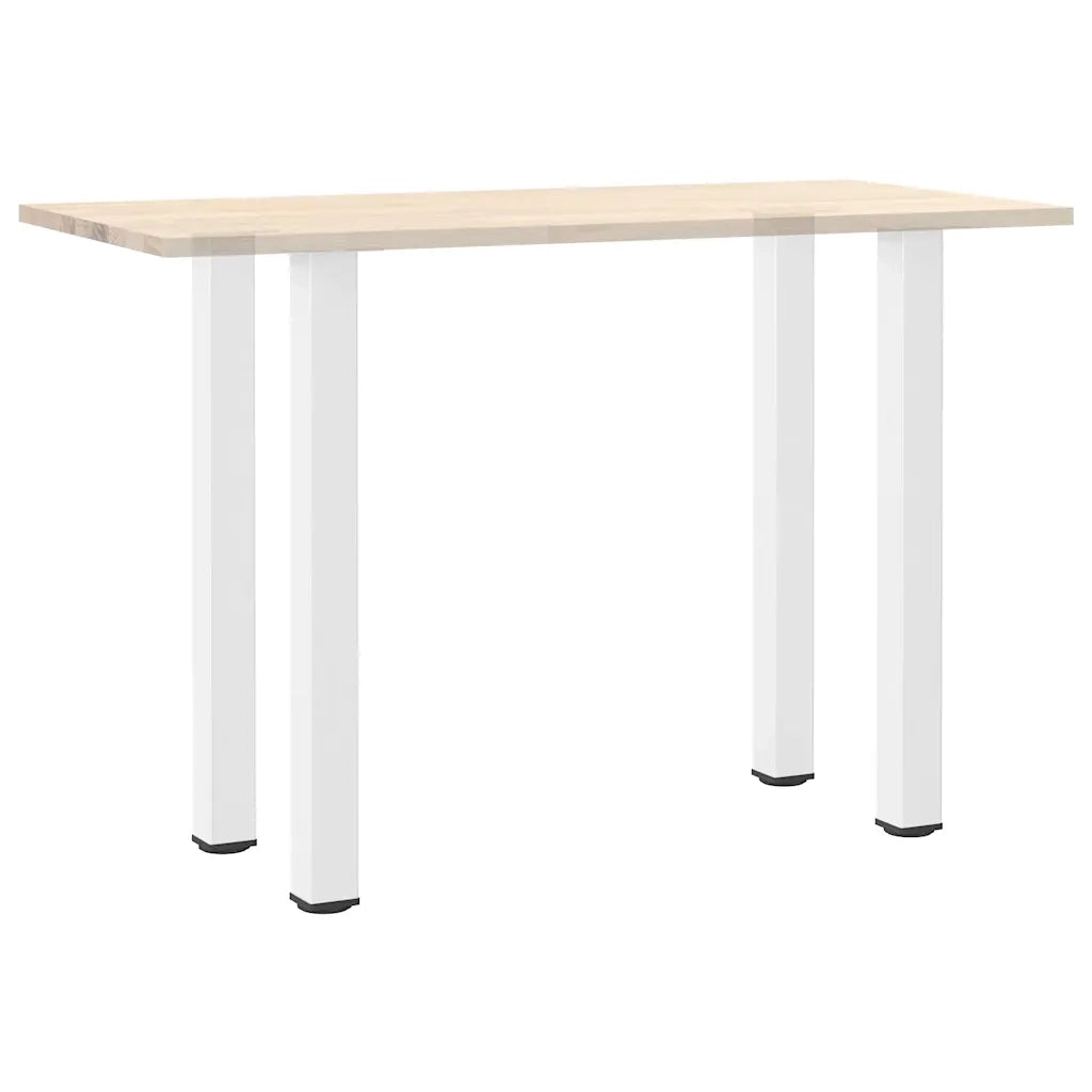 Gambe per tavolo da bar 4 pz bianche 100-102 cm in acciaio 4012477