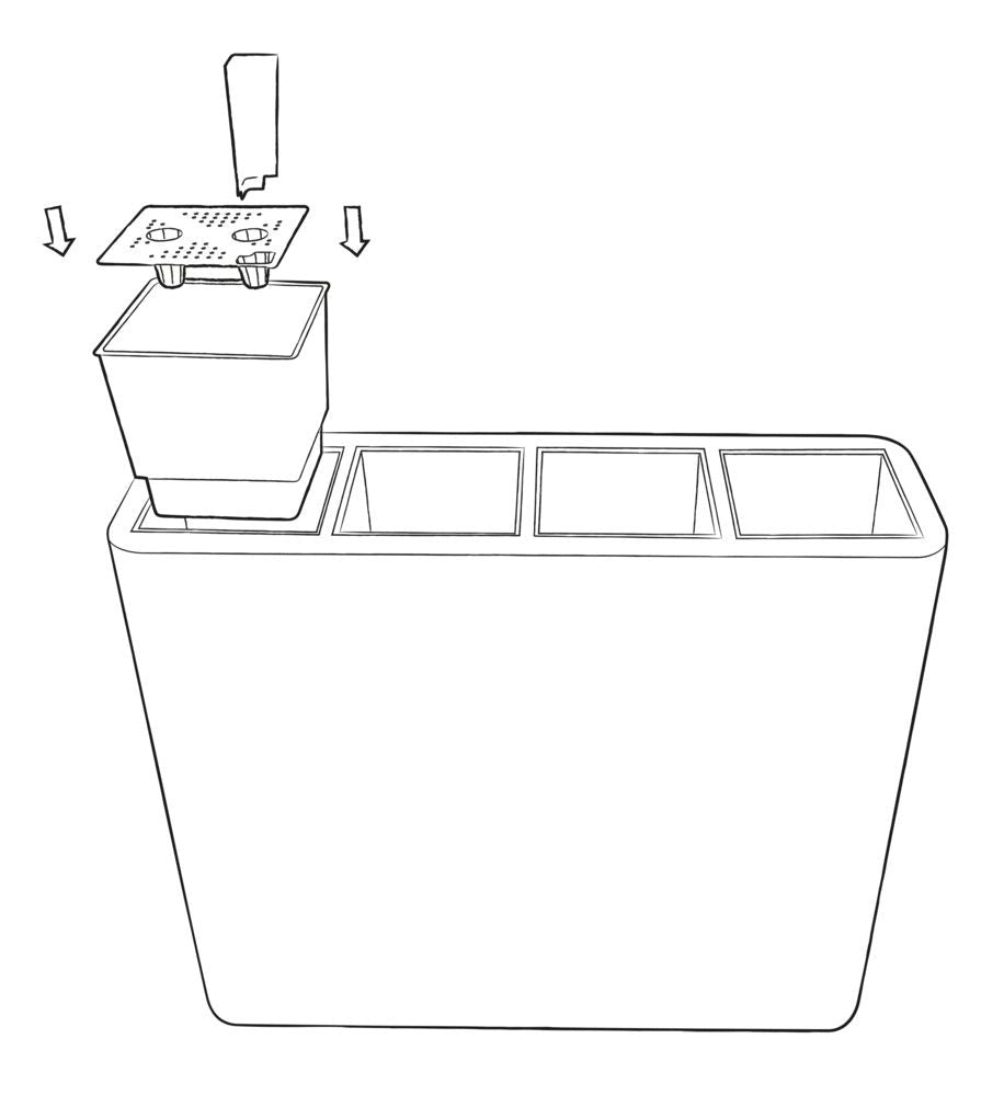 Vaso 90x27x77 cm in Polietilene Divio WR 80 Antracite