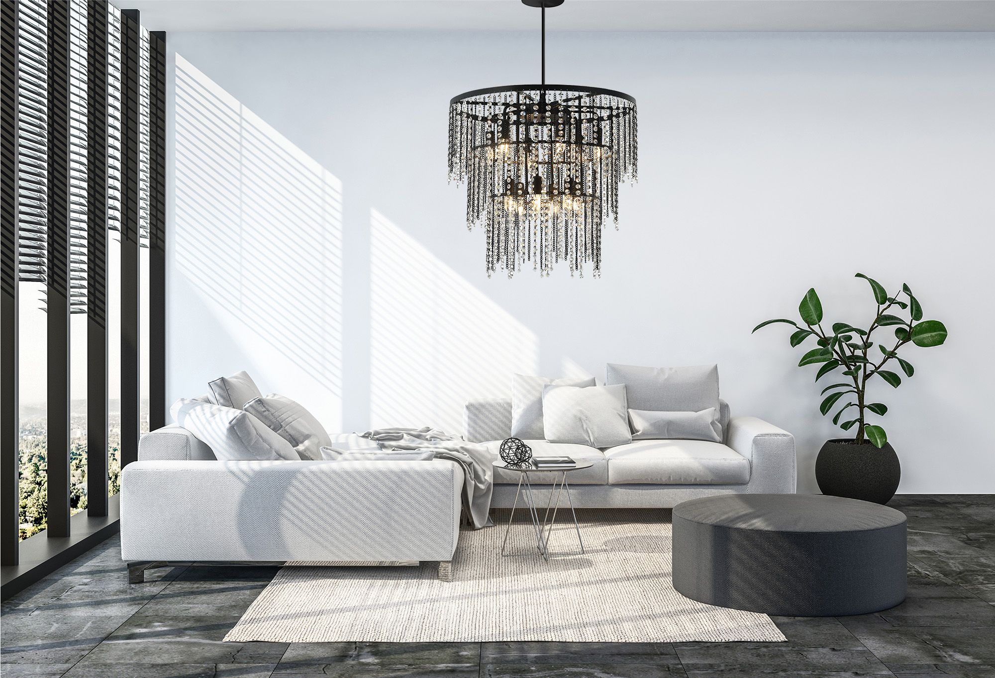 Lampada Cristal App1314-cp Black