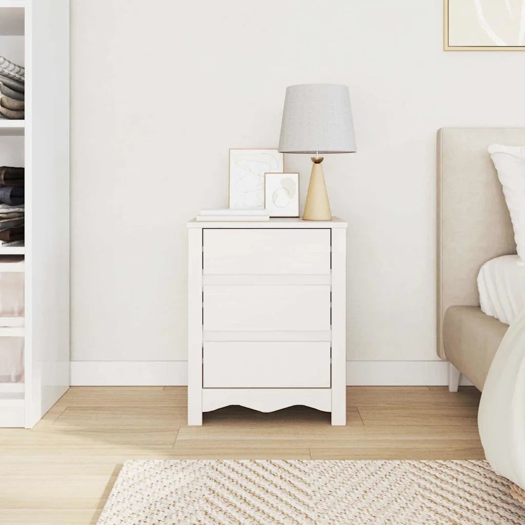 Tavolino da salotto con cassetto Drammen Bianco 45 x 35 x 56 cm 42003049
