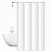 Trade Shop - Tenda Doccia Antimuffa Impermeabile 240 X 200 Cm Ganci Anelli Bagno Bianca 79709 -