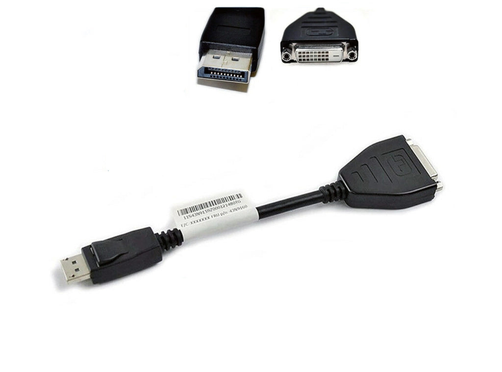 Adattatore video professionale DisplayPort a DVI DVI-D ATI GTX HP DELL LENOVO DP