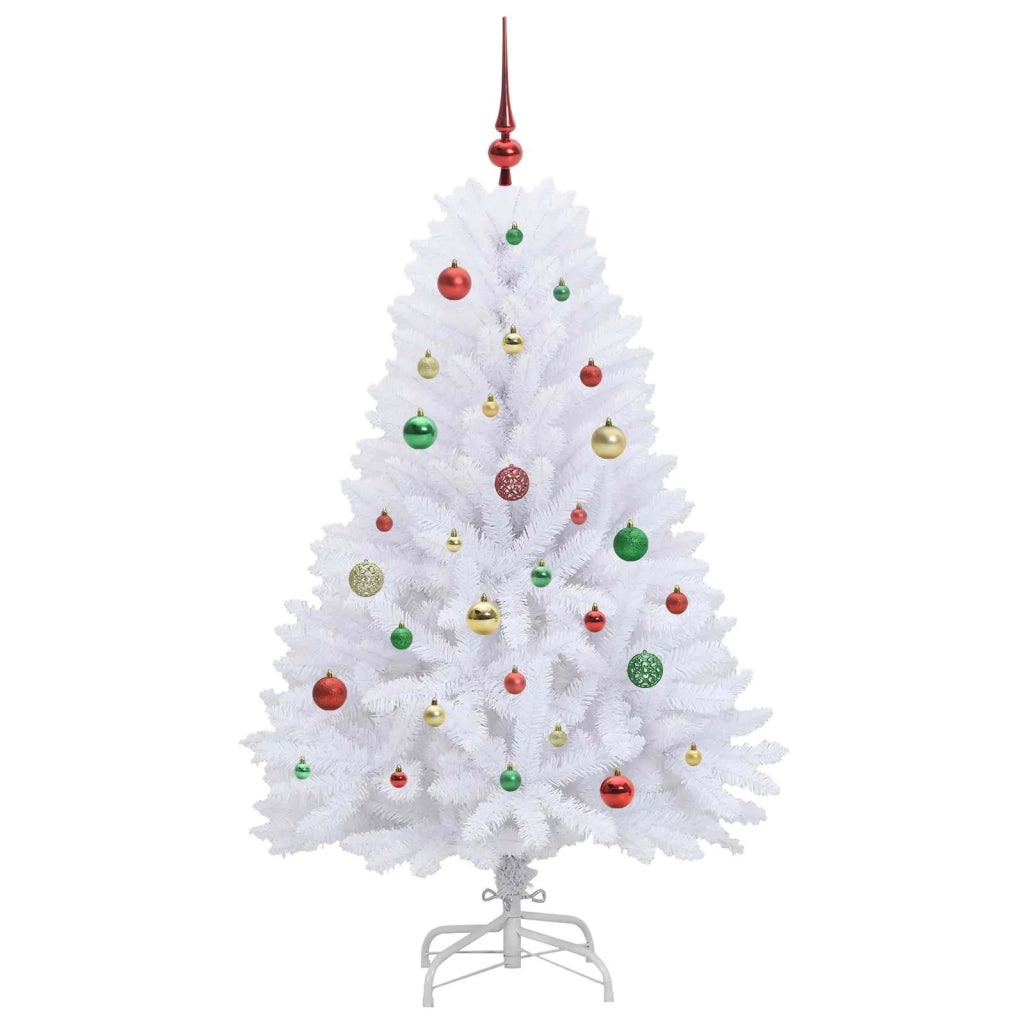 Albero di Natale Artificiale con Rami Pieghevoli Bianco 150 cm 3426593