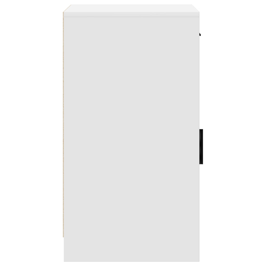 Credenza Bianca 40x41x75 cm Legno Ingegnerizzato