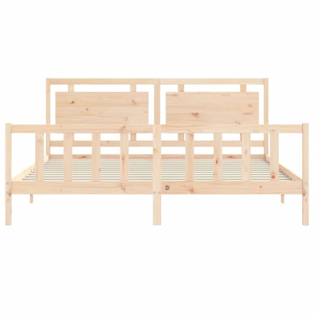 Giroletto senza Materasso 200x200 cm in Legno Massello di Pino 3192186