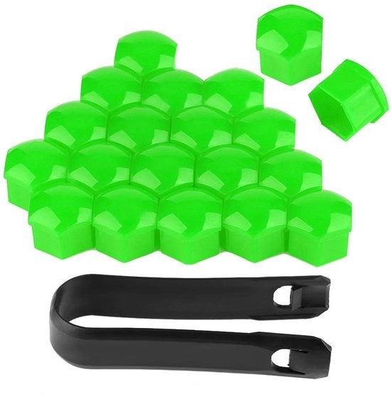 Ferramenta di sicurezza contro la furto - Protezione - 20 pezzi - 17 mm - Nylon di alta qualità - Adatto per viti da 21 mm - Copertura della ruota