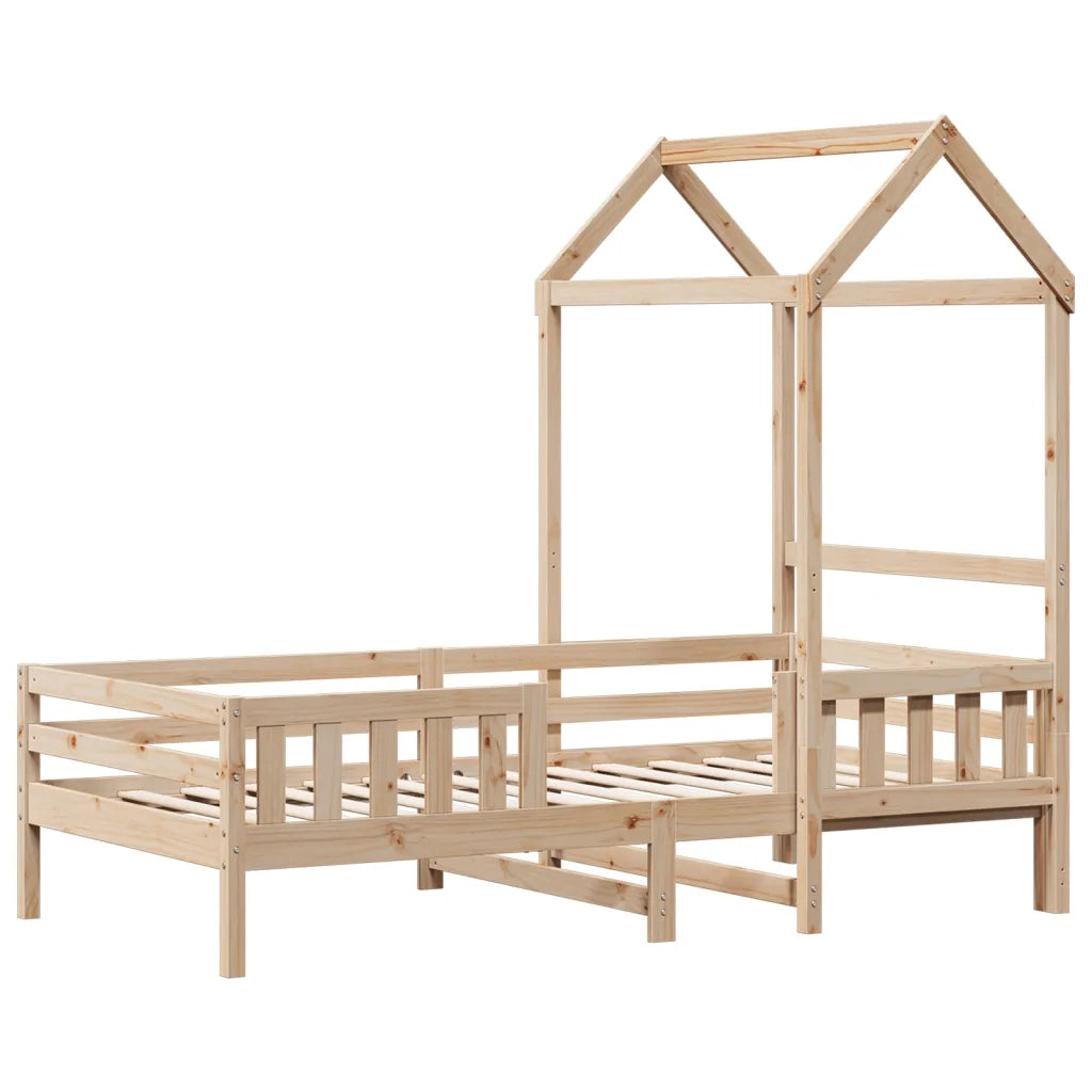 Giroletto con Tetto 80x200 cm in Legno Massello di Pino