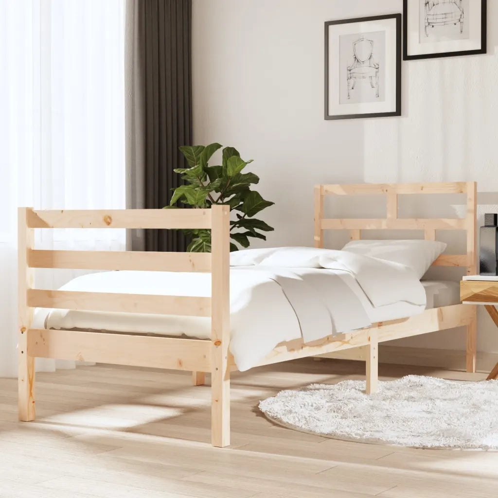 Giroletto-Struttura Letto 75x190 cm Small Single in Legno Massello 936167