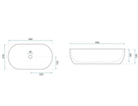 Lavabo Da Appoggio Rea Amelia 45