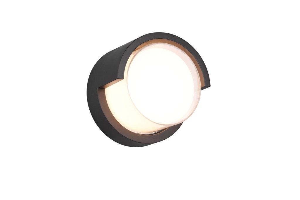 Applique da Esterno a LED SMD in Tessuto Nero Opaco