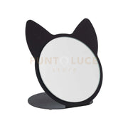 specchio da tavolo di design cat Nero in Ferro e vetro per lo specchio 20x17x20h cm