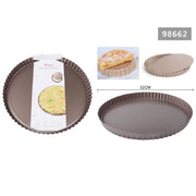 Trade Shop - Teglia Da Forno Per Crostate Torte Dolci Stampo Con Base Removibile 32 Cm 98662 -
