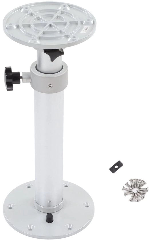 Piedistallo adattabile 460-700 mm - Rotazione 360° - Regolazione di altezza - Adatto per Caravan/Yacht - Alta stabilità - Base di tavolo