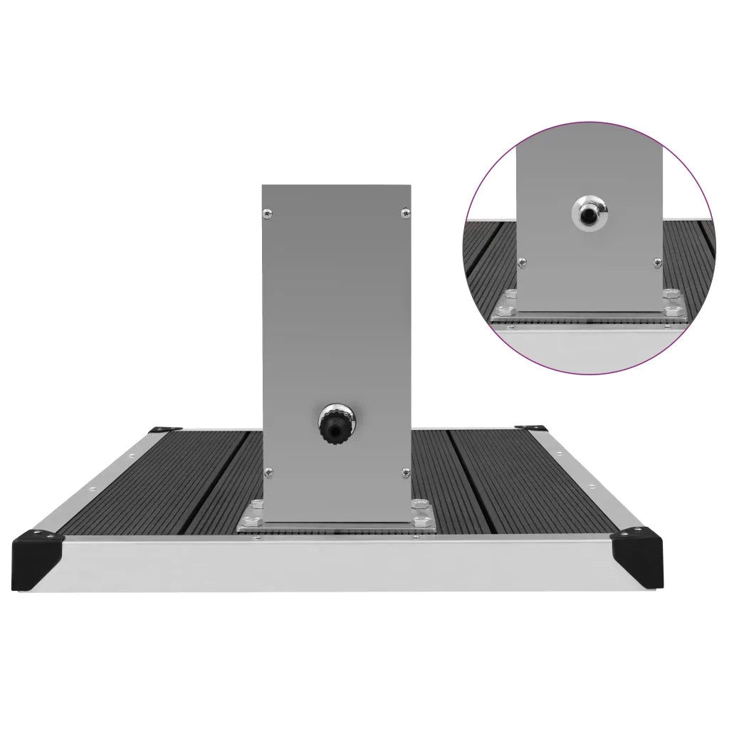 Doccia da Esterno con Piatto in WPC Acciaio Inossidabile CFW1302882