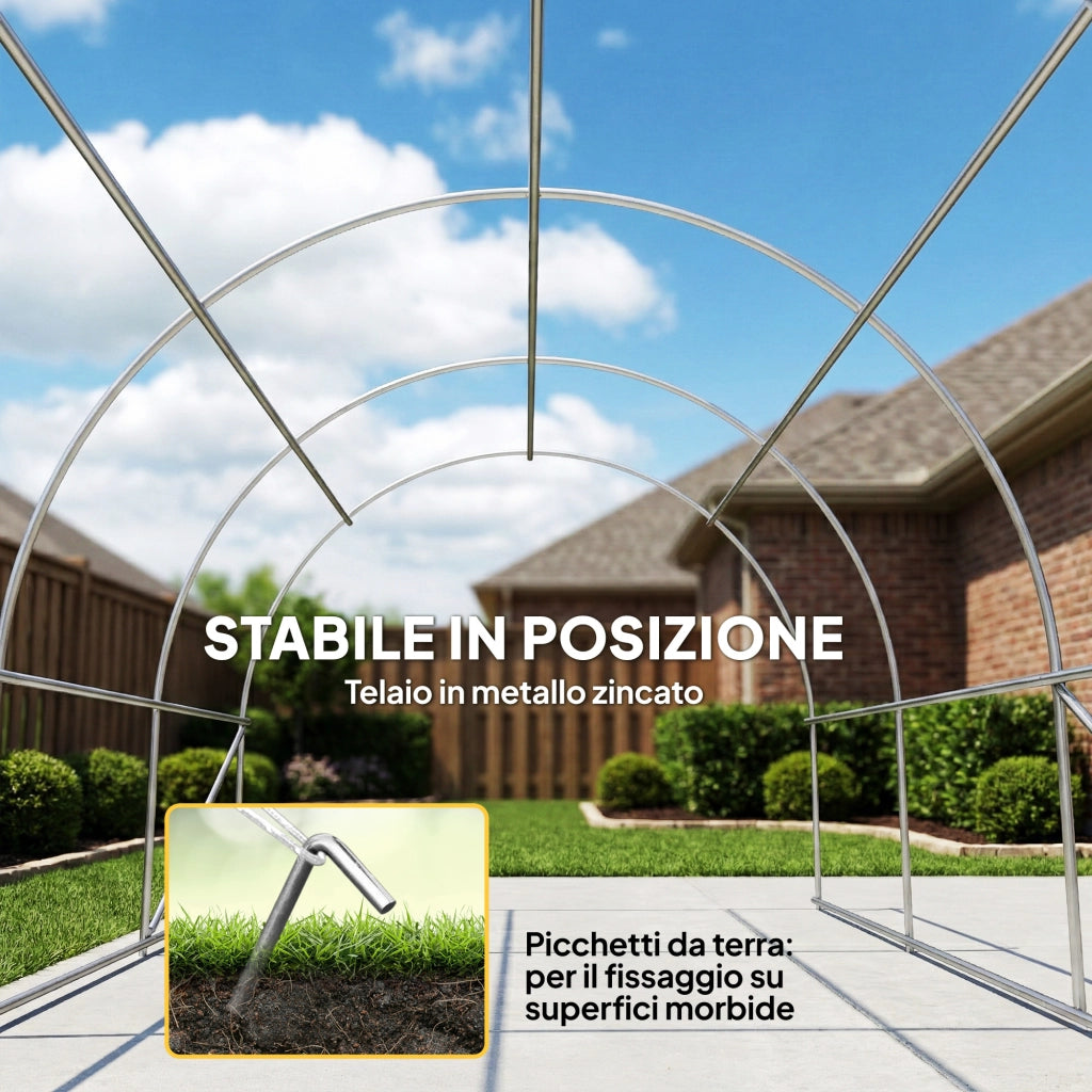 Tendone da Giardino per Auto e Attrezzi ¨C Zephmum ¨C 500x300x240 cm