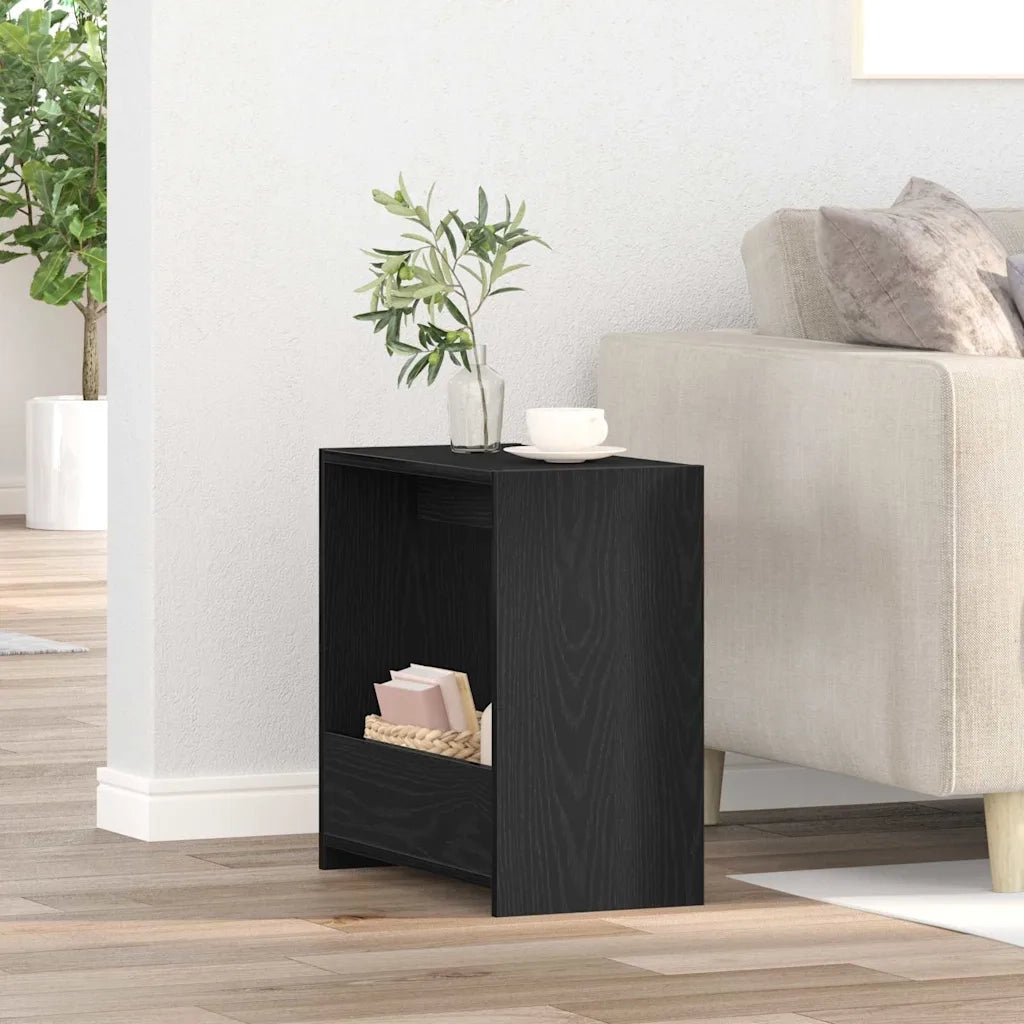 Tavolo laterale Rovere Nero 50 x 26 x 50 cm Legno multistrato 862621