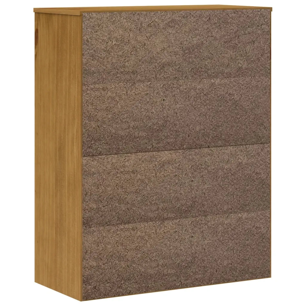 Scaffale per Credenza Anta in Vetro FLAM Legno Massello di Pino 357825
