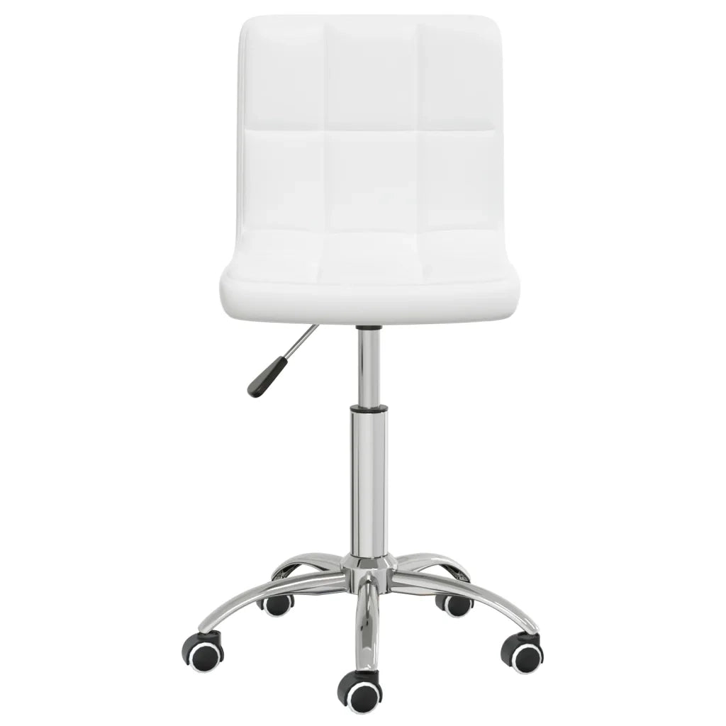 Sedia da Pranzo Girevole Bianca in Similpelle 3087561