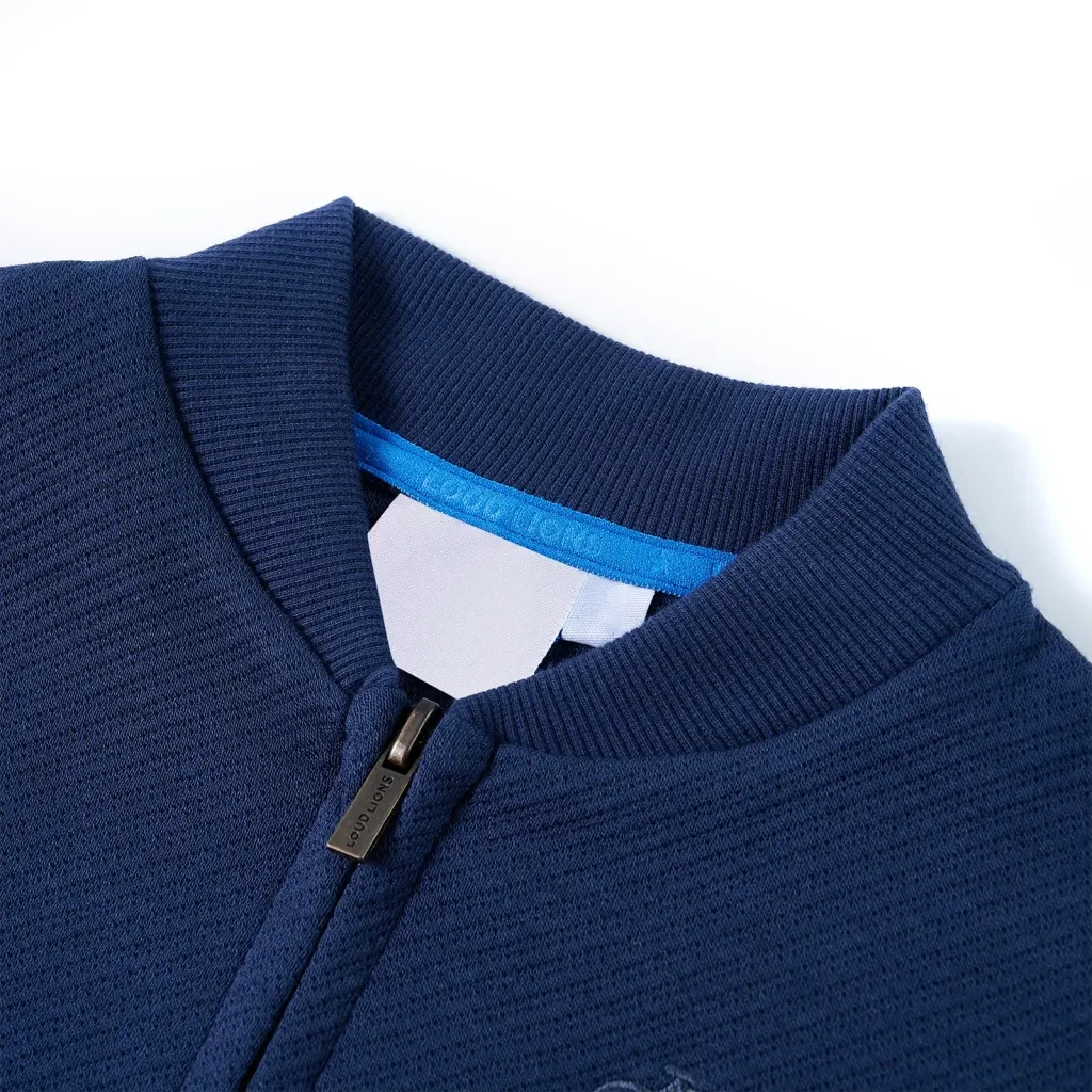Felpa per Bambini con Cerniera Blu Marino 104cod mxl 133848