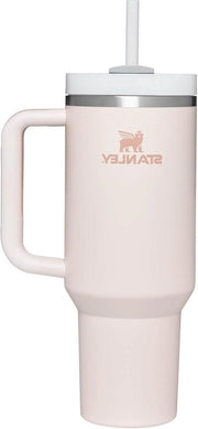 Tumbler H2.0 1.2L - 11 Ore Freddo - 48 Ore con Ghiaccio - Tazza con Manico di Giunco e Coperchio - Resistentente alla Lavastoviglie - Tazza Termica per Bevande Freddo o Calde - Rosa Quartz