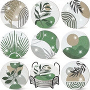 Set di pittura con diamanti a 8 pezzi - Set di pittura con diamanti per adulti - Non assorbente - Flessibile - Riciclabile - Disegno di fiori