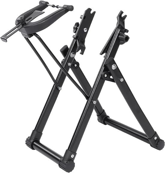 Stazione di verificazione delle ruote Plus per la riparazione e il mantenimento della bicicletta - Display per mountain bike - Accessori per bicicletta - Sostegno bilanciante per la riparazione della bicicletta.