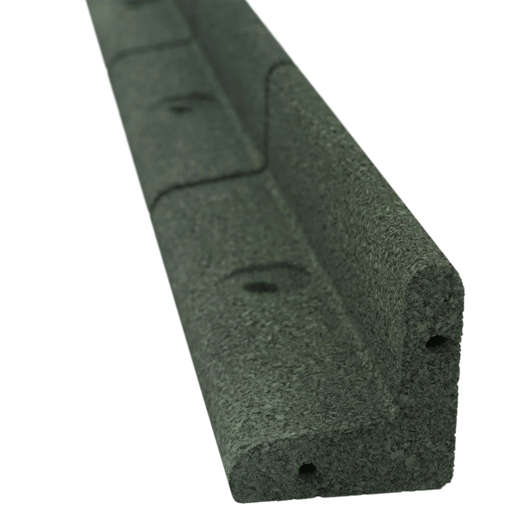 Bordura Flessibile da Giardino 30 x 1,2 m Verde con Martello in Gomma