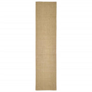 Tappetino tiragraffi in sisal per gatti 80 x 350 cm marrone chiaro 02_0045563