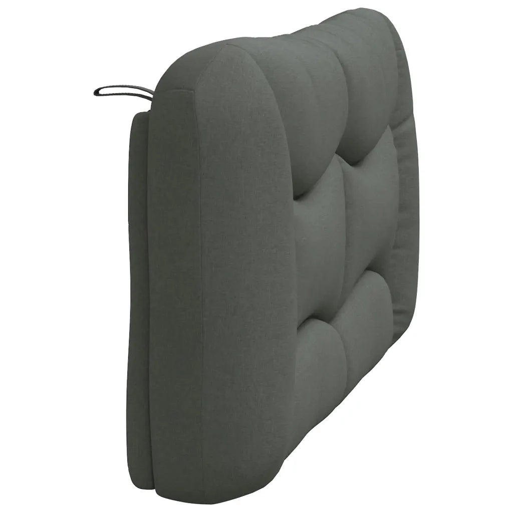 Cuscino Testiera Hvar Grigio Scuro 120 cm in Tessuto CFW7255836