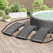 Pannelli Solari Termici Curvi per Piscina 3 pz 110x65 cm 3095463