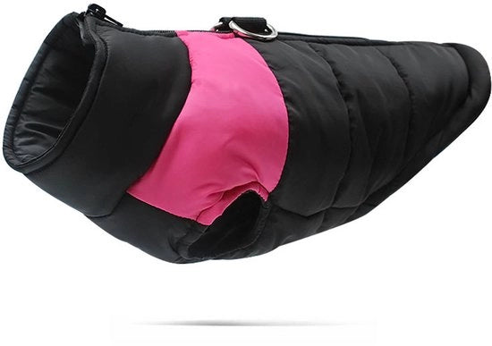 Giubbotto per cani, abbigliamento per autunno e inverno, giubbotto per cani caldo e spesso, giubbotto impermeabile per cani, abbigliamento per animali domestici, rosa, taglia XL