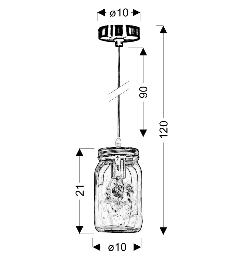 Candellux JARS 31-42958 lampada a sospensione cromata
