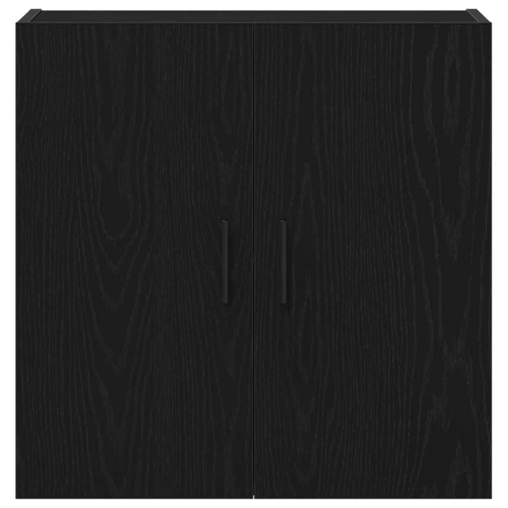 Mobile da Parete Rovere Nero 60x31x60 cm Legno Ingegnerizzato