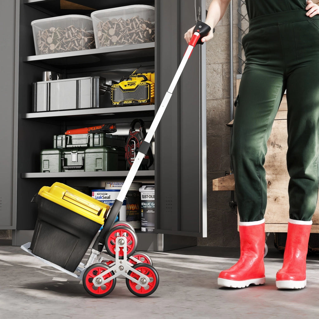 Scala mobile pieghevole ¨C zephmum ¨C alluminio rosso