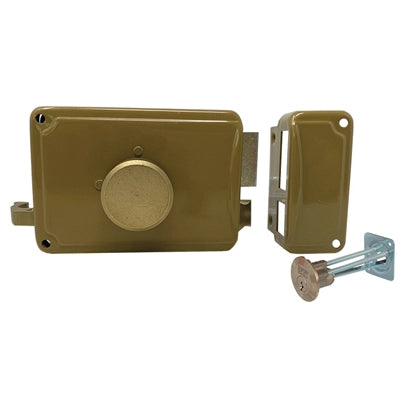 SERRATURA LEGNO APPLICARE P22 2030 FACCHINETTI  C.TONDO STACCATO M2+SCR DX E.MM 50