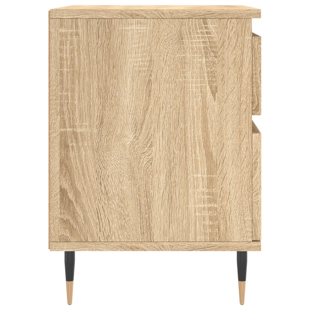 vidaXL Comodino Rovere Sonoma 40x35x50 cm in Legno Multistrato