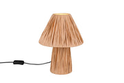 Lampada tavolo boho in carta fungo marrone 2xE14 10W