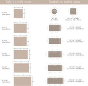 Tavolo da pranzo impermeabile a strisce rosa 140x180cm