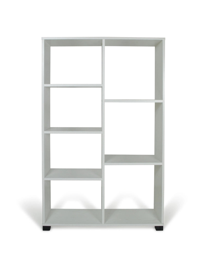 Libreria giorno 7 ripiani 80x24x126,5cm in legno sbiancato