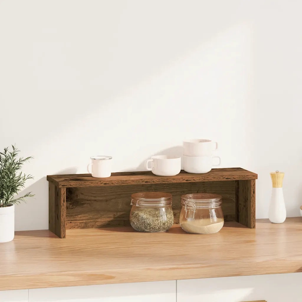 Scaffale da Cucina Impilabile Legno Vecchio 50x15x16 cm CFW4187830