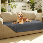 Banco per cani impermeabile 100% - Punti antiscivolo - Protezione per mobili - Lavabile in lavatrice - 101 x 127 cm - 5 strati di materiale composito - Asciugamano per cani