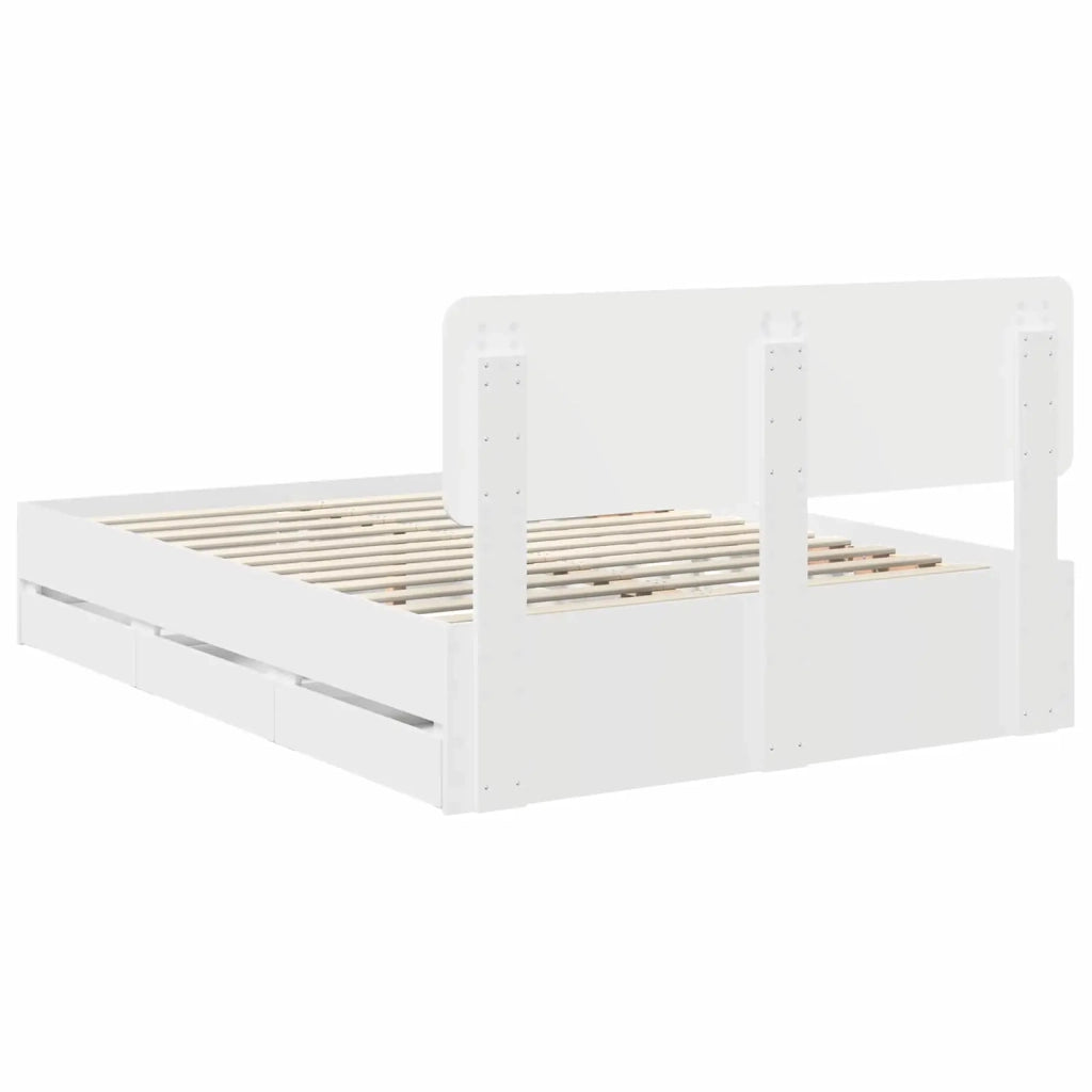 Struttura del letto Bianco 140 x 190 cm Legno ingegnerizzato 3412185