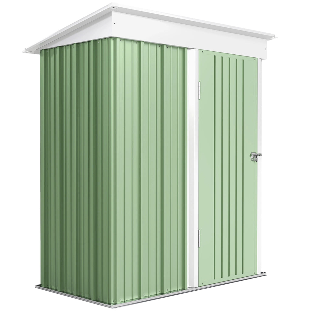 Casetta Attrezzi in Acciaio ¨C Zephmum ¨C Verde 161x95x163/181cm